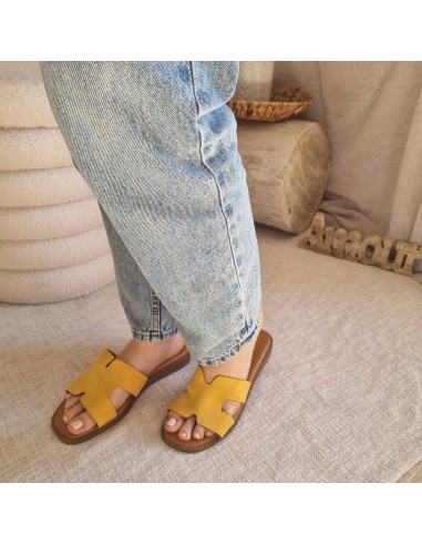 Mules Plates Suédées - Chaussures Femme Tendance - Confort et Elégance au quotidien