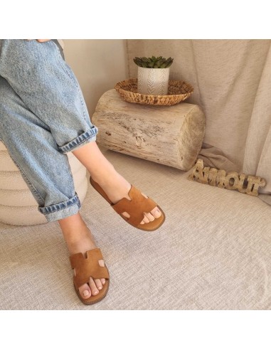 Mules Plates Suédées - Chaussures Femme Tendance - Confort et Elégance au quotidien