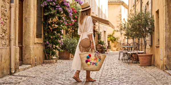 Comment porter le sac en paille cet été ? Nos idées de looks bohèmes