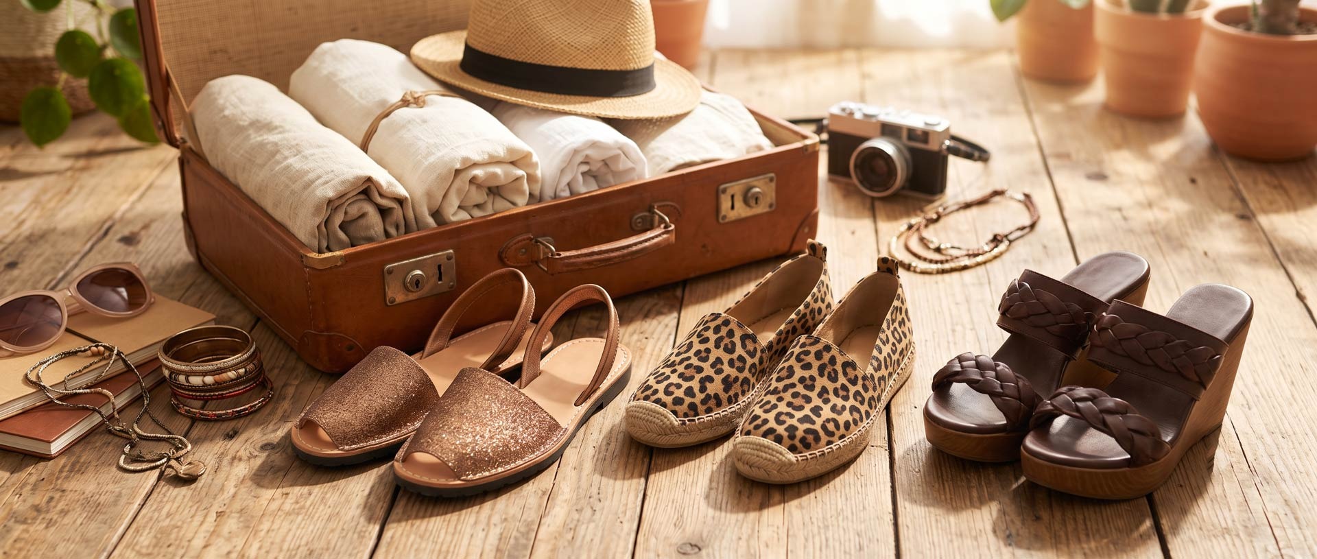 Quelles chaussures emporter en vacances ? Les 3 paires